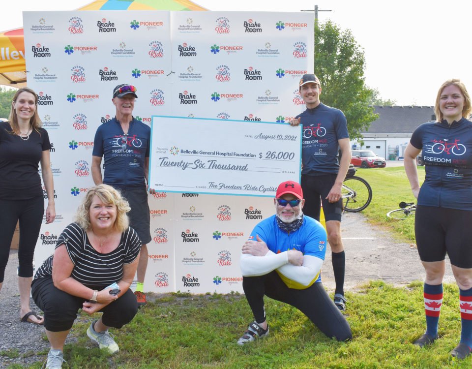 Local Cyclists Hit the Trails and Raise Funds for the Belleville General Hospital Foundation