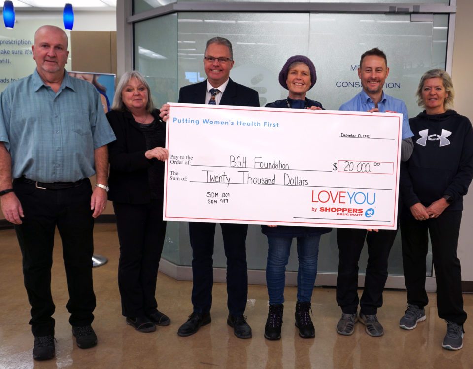 BGH Foundation Receives Generous Donation from Shoppers Drug Mart