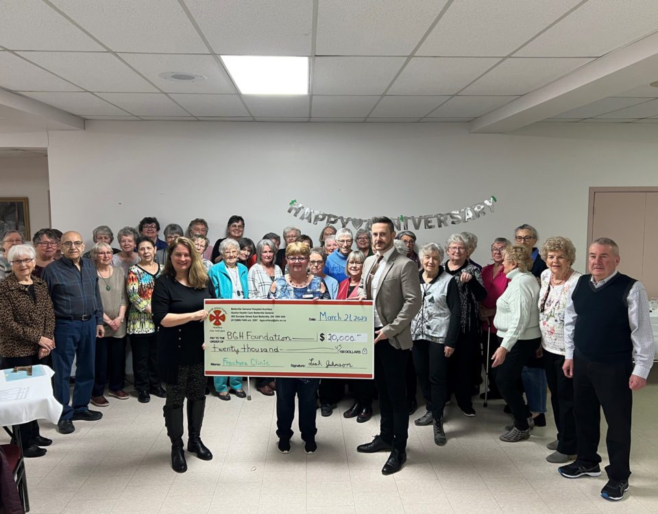Belleville General Hospital Auxiliary Helps Fracture Clinic Spring Forward with $20,000 gift