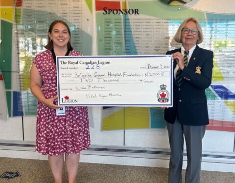 Stirling Legion Continues Decades of Support for Belleville General Hospital